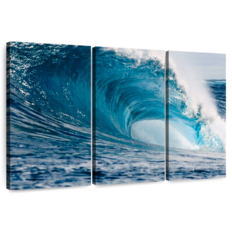 Gillard Powerful Blue Wave, 32" H x 50" W