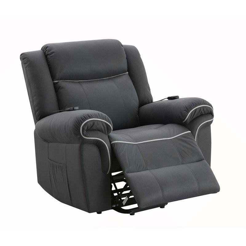 Fauteuil inclinable électrique en microfibre Domana