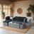 6 Piece Patio Wicker Sectional Set
