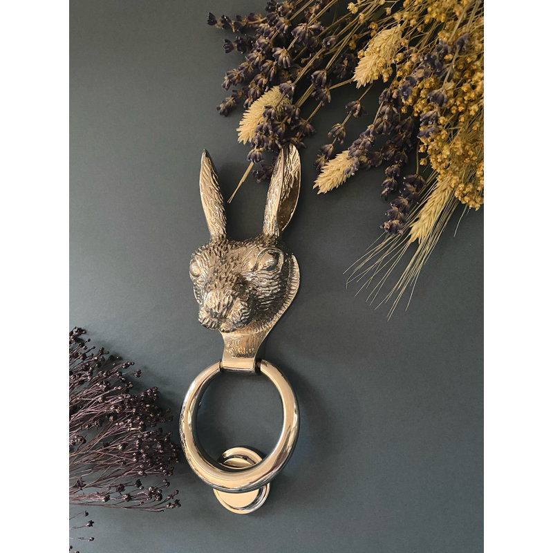 Courtney Hare Door Knocker, Nickel