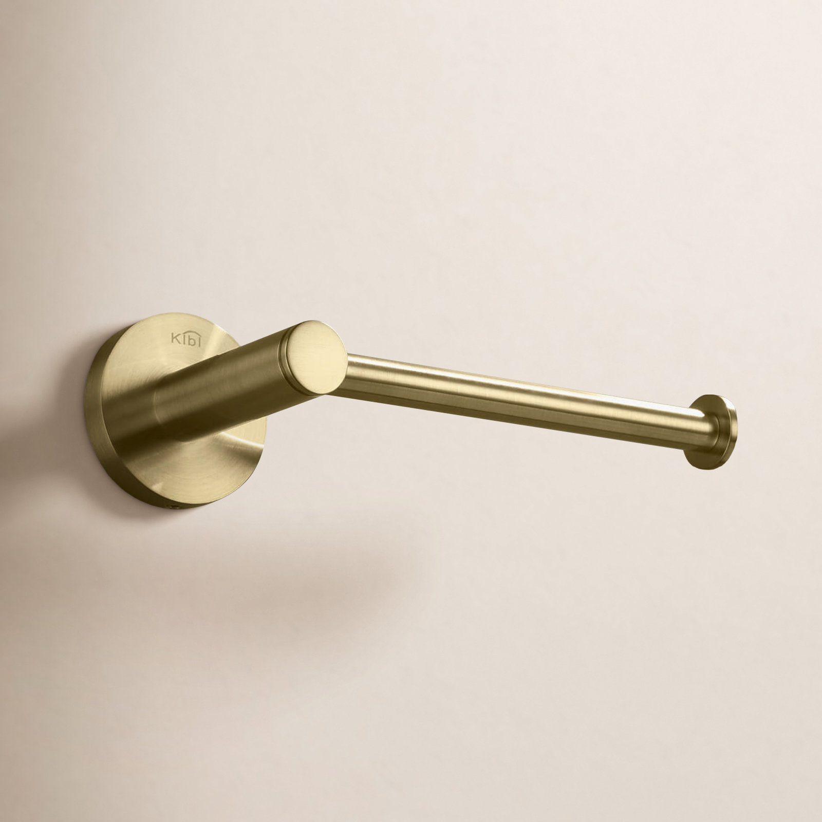Circular Toilet Paper Holder, Brush Gold 