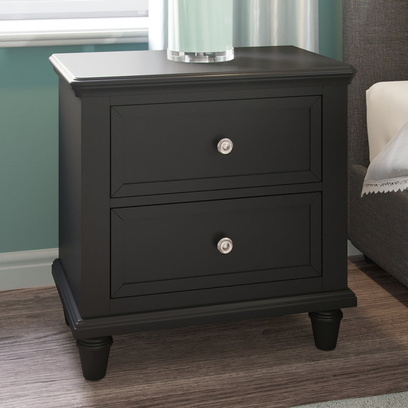 Jazmond 26'' W Nightstand, Vulcan Black