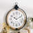 Oversized Old Town Round Frame With Top Loop Wall Clock