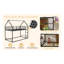 Lit superposé simple au-dessus de simple / métal robuste robuste / réduction du bruit / barrière de sécurité / aucun sommier tapissier requis,-673155642