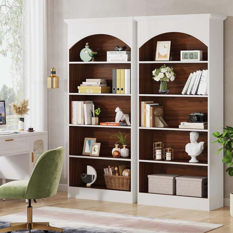 Bibliothèque 5 niveaux, (5 Shelves) 70.87"H x 31.5"W x 11.81"D