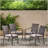 Outdoor PE Rattan Stacking Chair Set Of 4, Durable And Space-Saving For Patio And Garden Use
