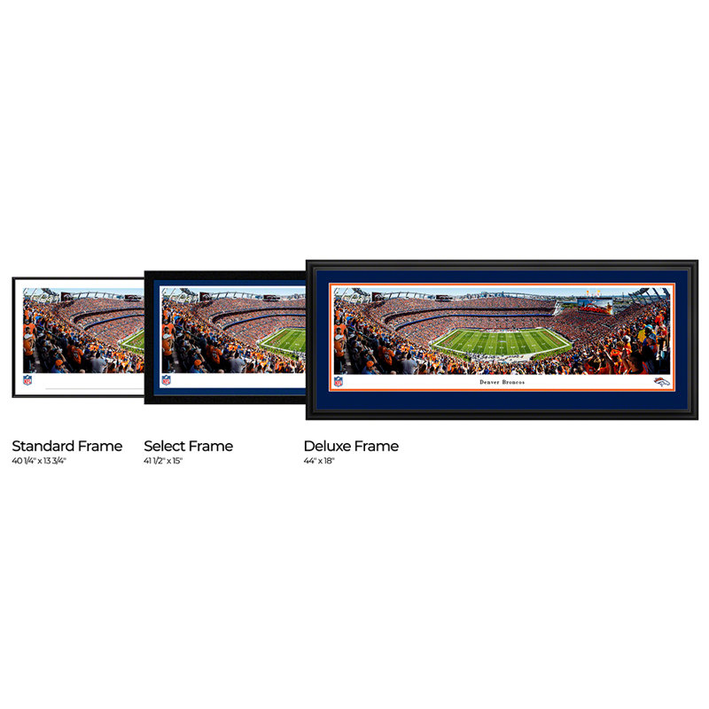 Denver Broncos Panoramic Print on Paper