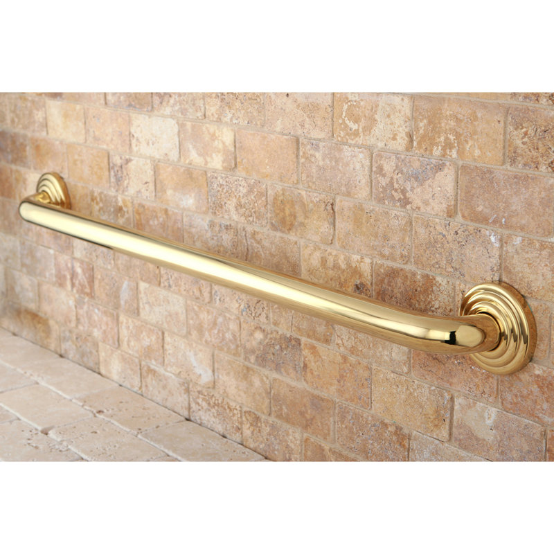 Kingston Brass Restoration 1-1/4 Inch O.D Grab Bar, 30" W, Polished Brass