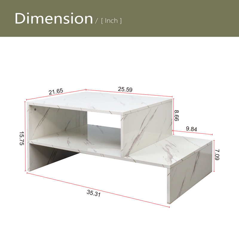 Table basse de forme architecturale unique
