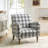 Arching Upholstered Armchair-1625562448