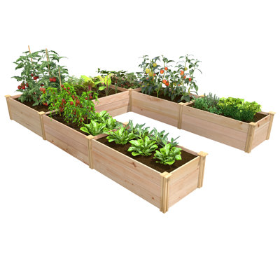 Wood Raised Garden Bed