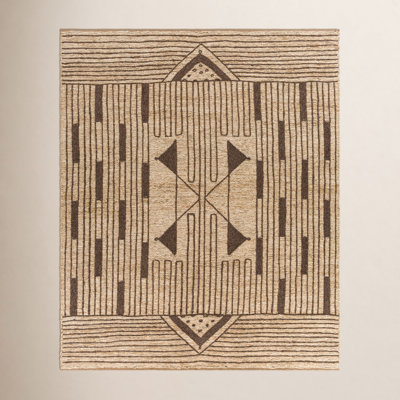 Boman Wheat Charcoal Hand-Knotted Jute Rug