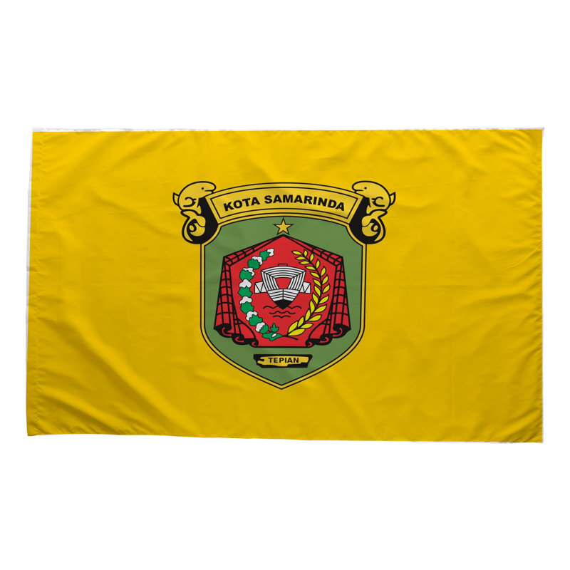Drapeau de la ville de Samarinda - drapeau extérieur