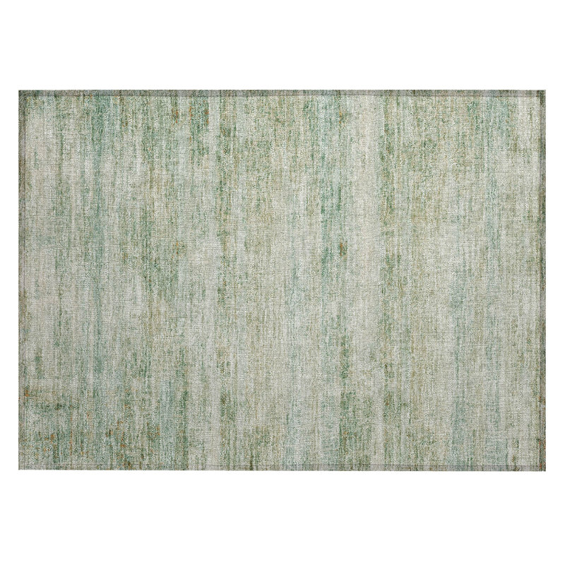 Machine Washable Indoor/Outdoor Colman ACN2154 Striped Rug, Rectangle 1'8" x 2'6"
