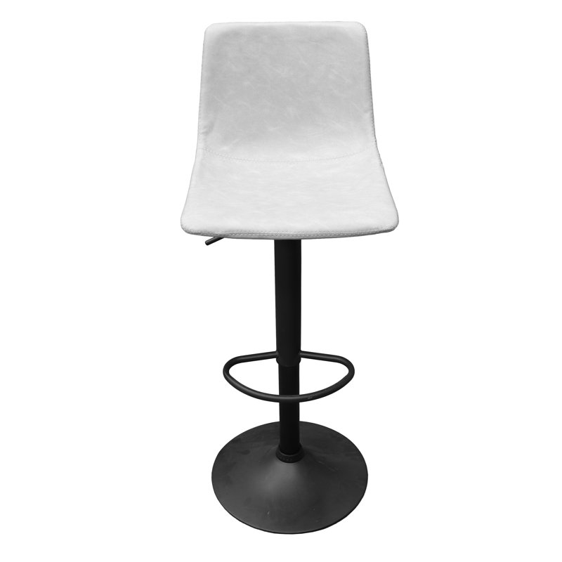 Tabouret de bar pivotant Maximilian, Simple, Gris clair