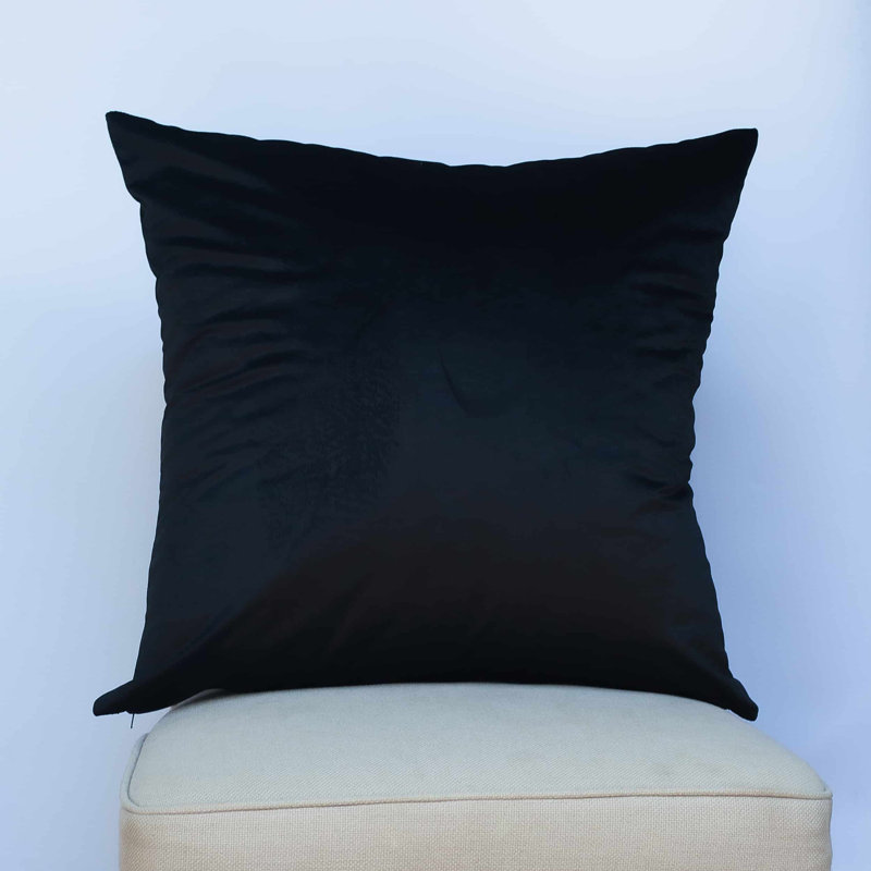 Black Cushion, Synthetic filled, 58x58cm
