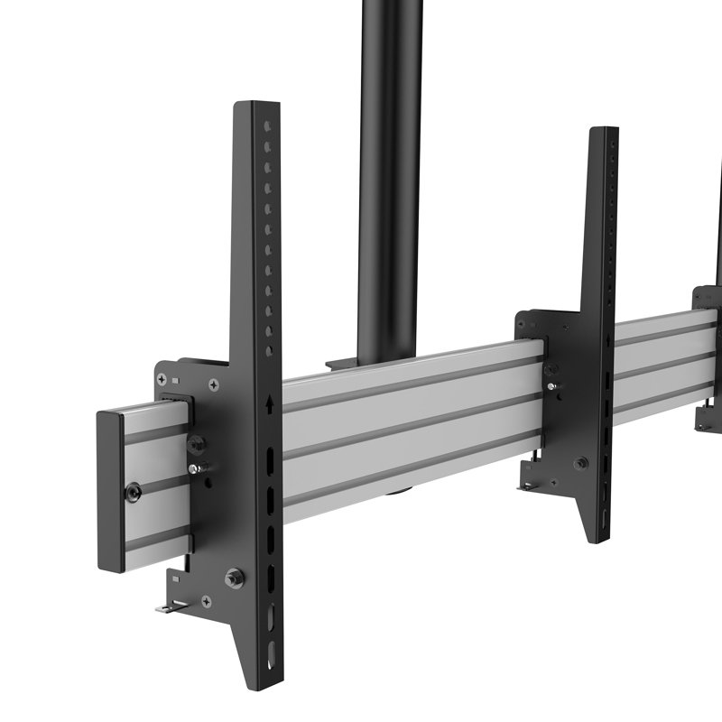 Black Tilt Multi Screen Ceiling Mount for Holds up to 110 lbs