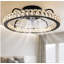 50cm Dimmable Crystal Ceiling Fan with LED Light and Remote Control and APP-451401823