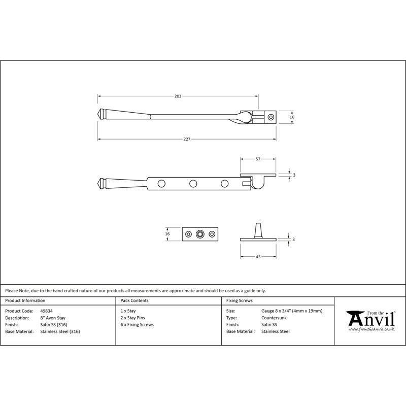 Door Accessory, Satin Marine, 22.7cm H x 20.3cm W x 1.6cm D