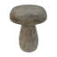 Table d'appoint champignon avec finition antique, texture semblable au bois, couleur naturelle, usage multiple, capacité de 200 lb, table sans assemblage, conception unique, pour livres et décoration, plateau de 13,2 po de hauteur, hauteur de 20,5 po