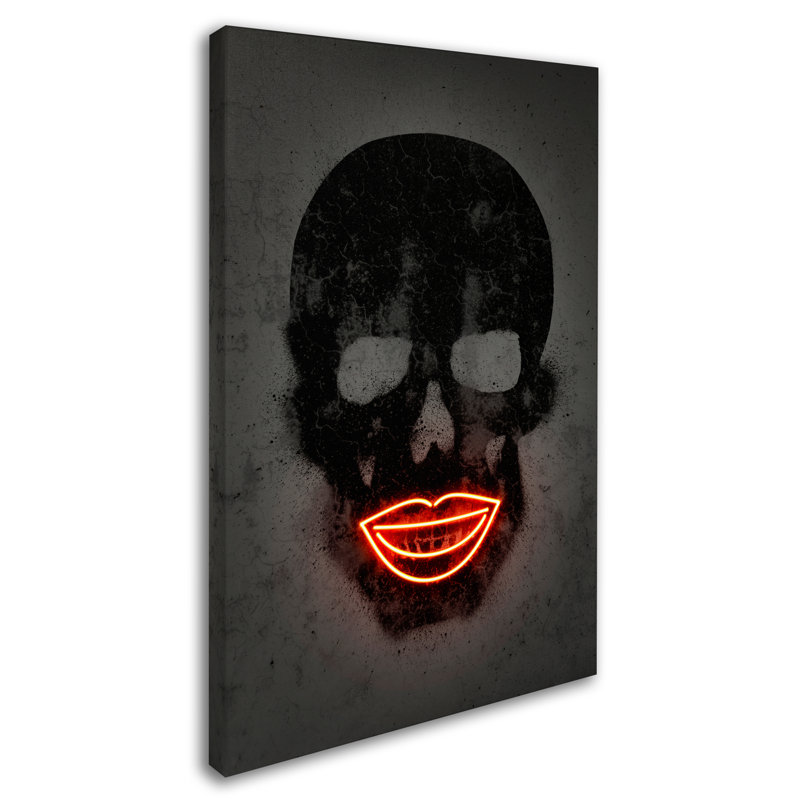 «Skull» par Magar, impression sur toile tendue, H 24 po x l 16 po