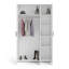 Diamone 3 Door Manufactured Wood Wardrobe-983155847