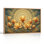 Fleurs dorées, reproduction d'art sur toile, ensemble de 1