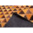 Cowhide Patchwork Orange Rug 5'0" x 7'11"