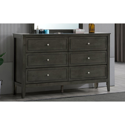 Daniel 6 Drawer Dresser -Gray