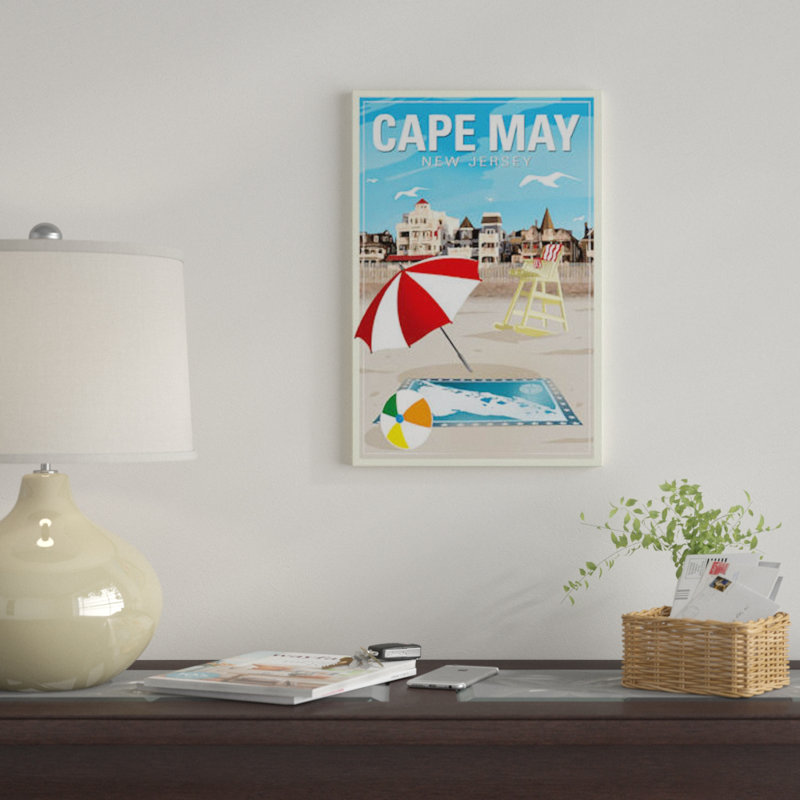 Cape May - Impression sur toile, H 40 po x l 26 po x P 1,5 po, Toile tendue, Pas de tapis