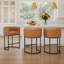Modern Upholstered Counter Stool with Metal Frame-124062066