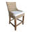Markley Wicker Outdoor Stool with Cushion-874471814