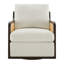 Fauteuil pivotant rembourré Claudia-122922068