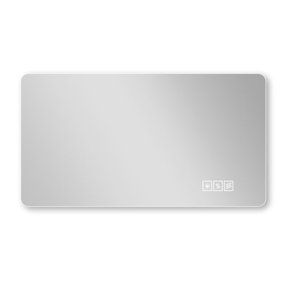 Wall mounted LED lighting mirror/bathroom mirror/full-length mirror/makeup mirror, three color lighting+dimming+IP44 waterproof+anti fog+touch switch 24 × 48 inches