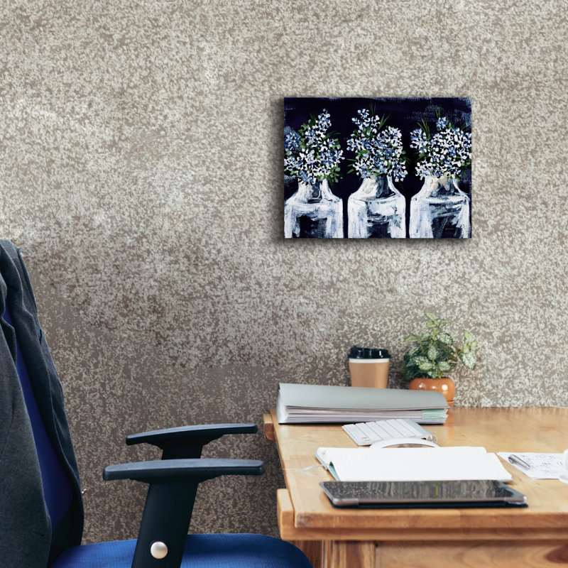 «Epics Graffiti 'Florals In Glass» par Yvette St. Amant, art mural sur toile, H 12 po x l 16 po x P 0,75 po