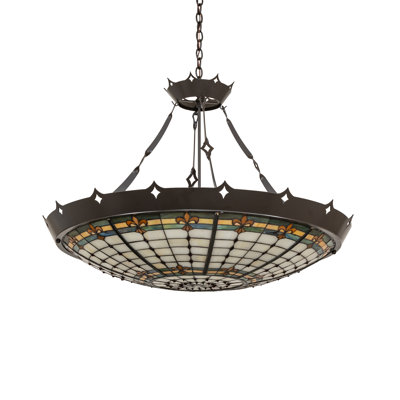 40" Wide Fleur-De-Lite Pendant