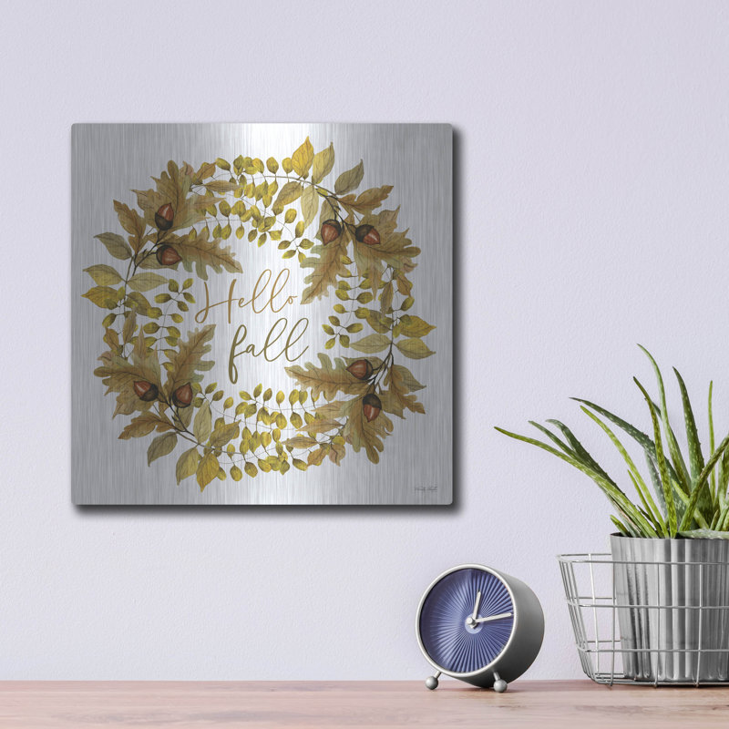 " Hello Fall Wreath " by Cindy Jacobs, 12" H x 12" W