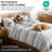 Coastal Stripes Down Alternative Oversized Comforter Set with Shams by Southshore Fine Linens-1154239114-1154239119