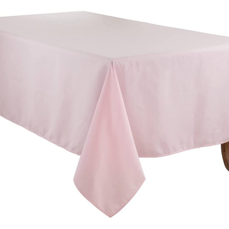 Daisylynn Rectangular Polyester Tablecloth, 160" L x 65" W, Pink