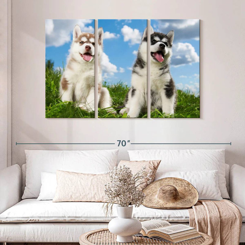 Husky Babies, H 32 po x l 50 po