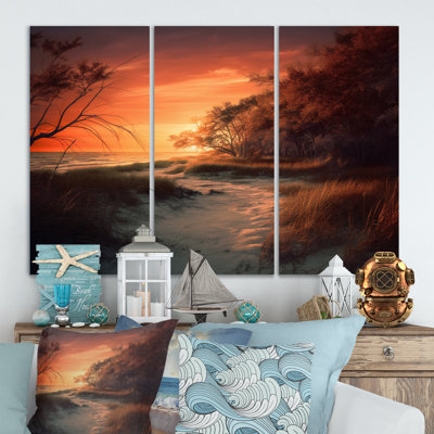3 pièces Beachside Sunset II