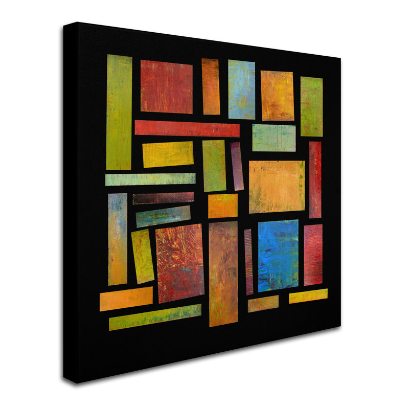Colley 'Building Blocks Three, impression sur toile tendue, H 35 po x l 35 po x P 2 po