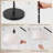 67" Black Swing Arm Floor Lamp