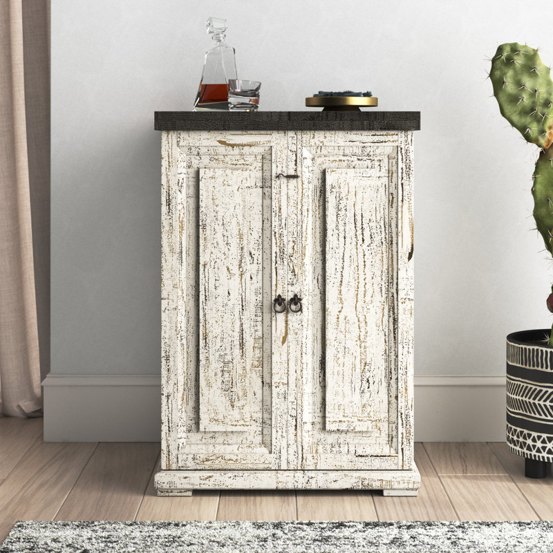 Cypro 27'' Solid Wood Bar Cabinet