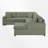 U-Shaped Sectional Sofa With Chaise-811403692