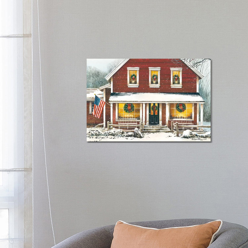 «Country Christmas» par John Rossini, impression sur toile tendue, H 18 po x l 26 po x P 1,5 po