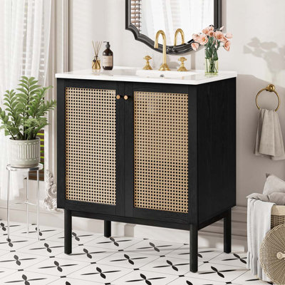Bathroom Vanity with Ceramic Sink