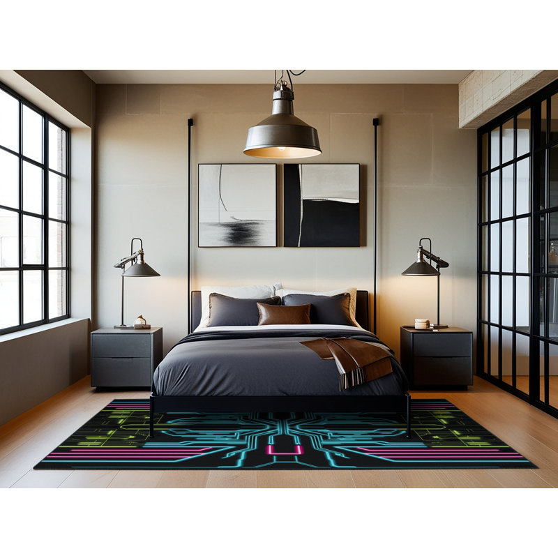 Spectrum Flight Rug, Round 8'