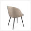 Ensemble de 2 chaises de salle à manger avec accoudoirs en peluche ajustée Ajustez les jambes (brun clair)