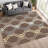 Machine Washable Indoor/Outdoor Chantille ACN2326 Mid-Century Modern Rug-1419383456